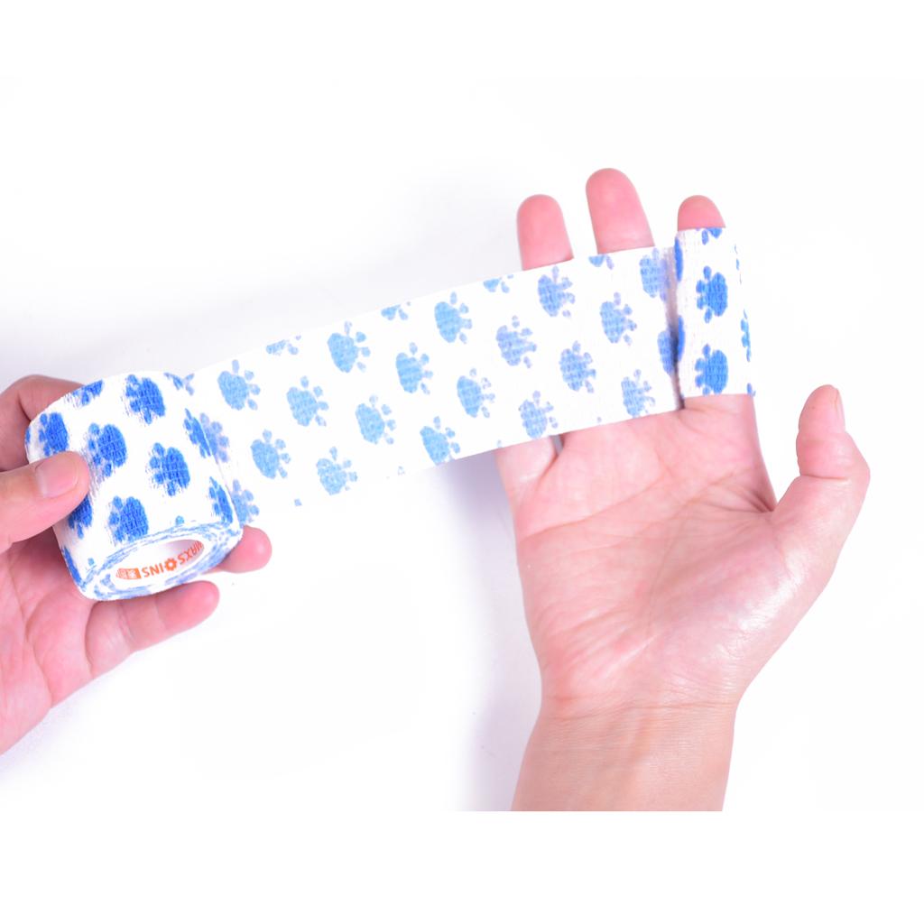 12pcs Non Woven Self Adhesive Cohesive Wrap Bandage Tape Blue Claw