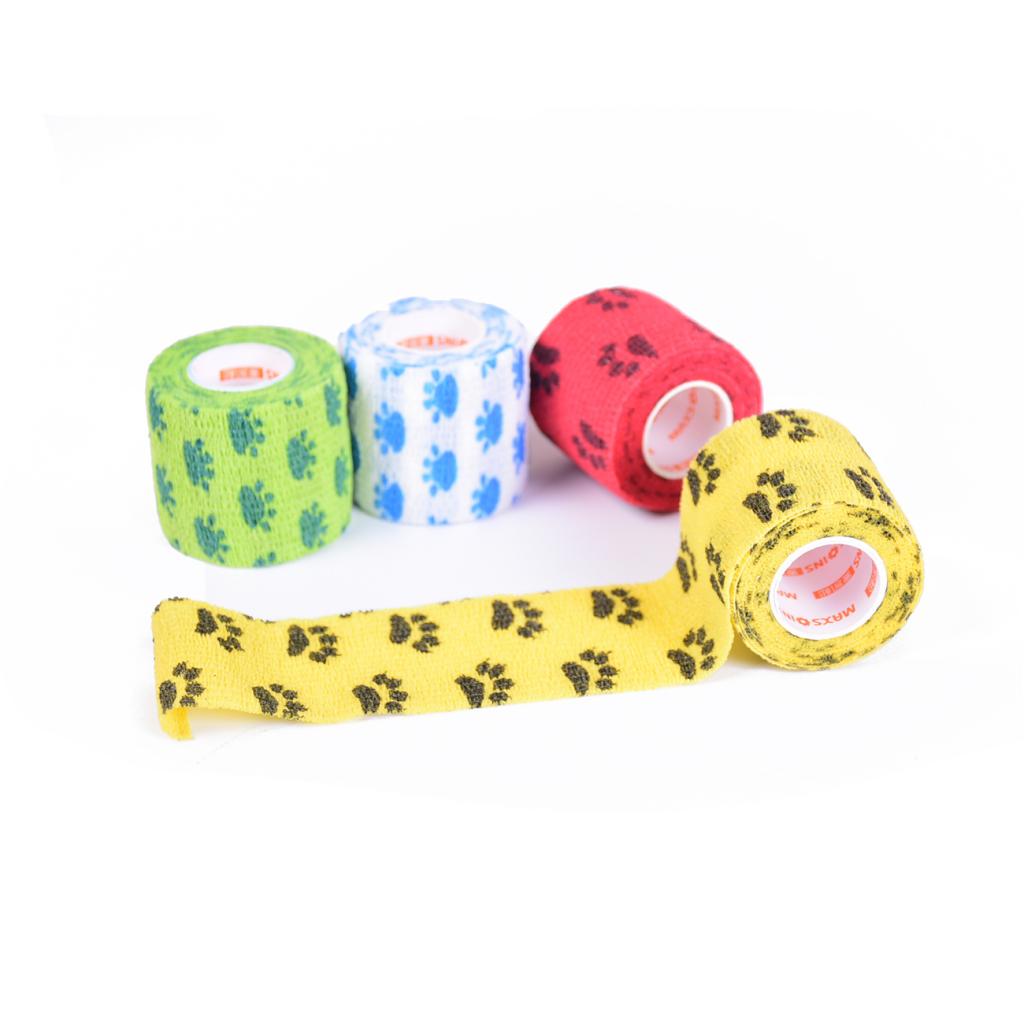 12pcs Non Woven Self Adhesive Cohesive Wrap Bandage Tape Green