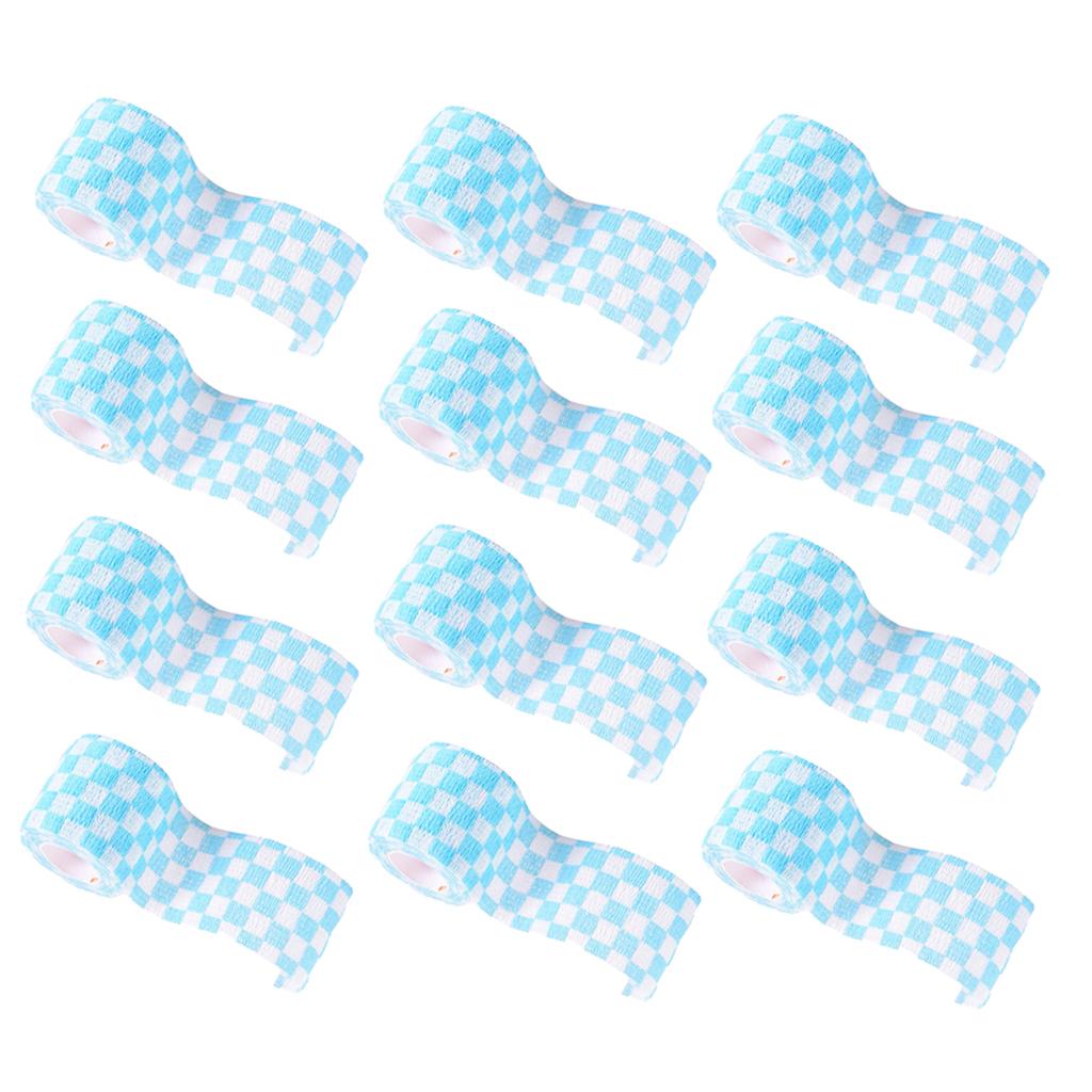 12pcs Non Woven Self Adhesive Cohesive Wrap Bandage Tape Blue