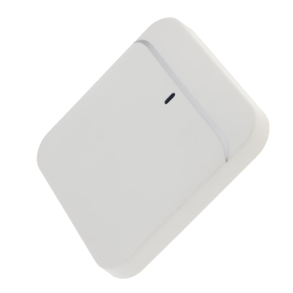 White Portable Wireless Caregiver Pager Alert with Call Button Kit US Plug