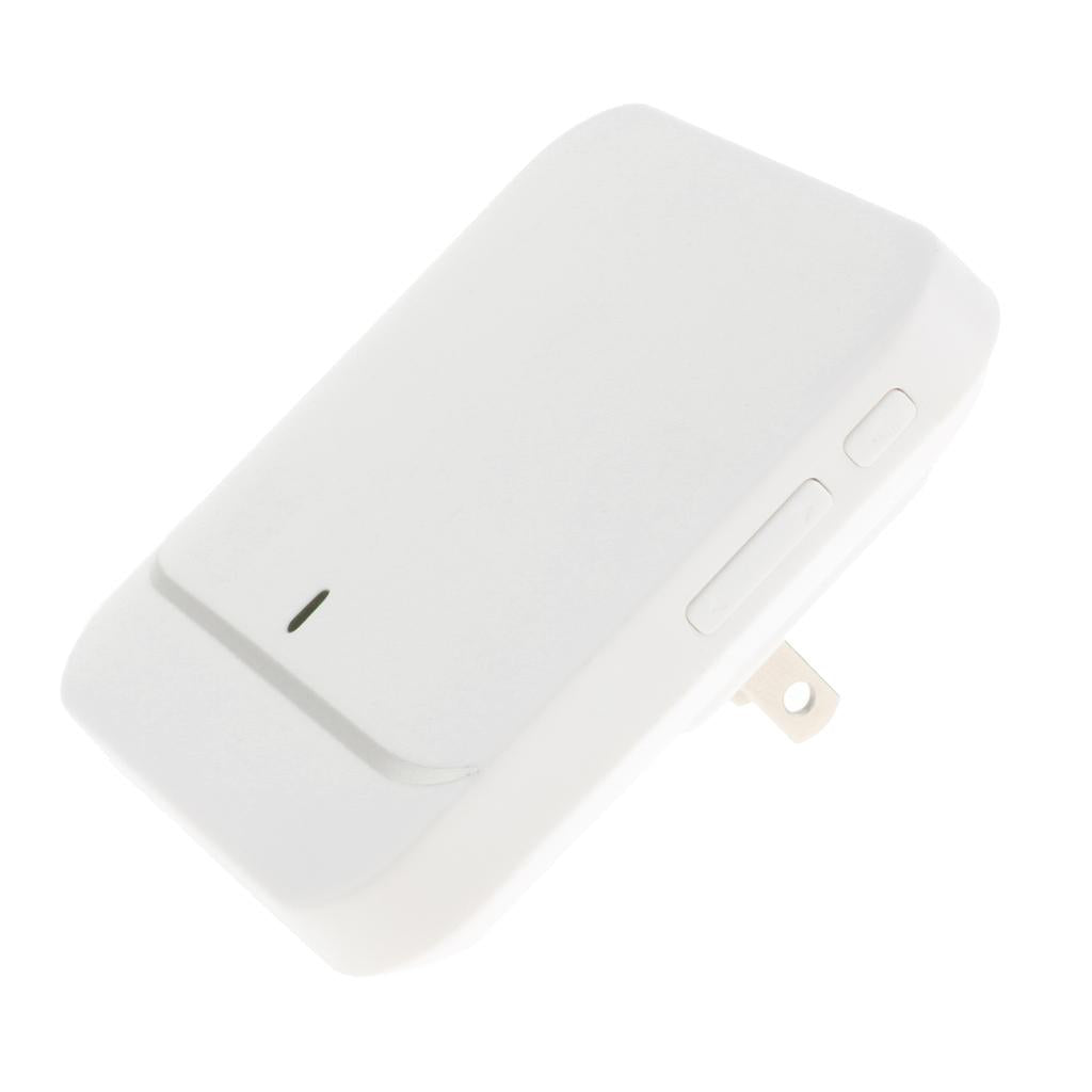 White Portable Wireless Caregiver Pager Alert with Call Button Kit US Plug