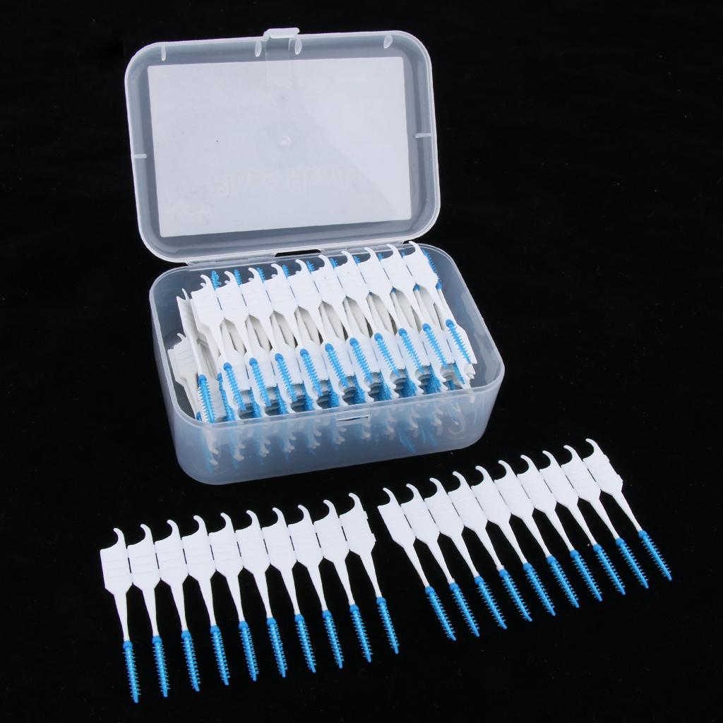 200 Pieces/ Box Dental Interdental Brush Tooth Pick Flosser Toothpick Stick