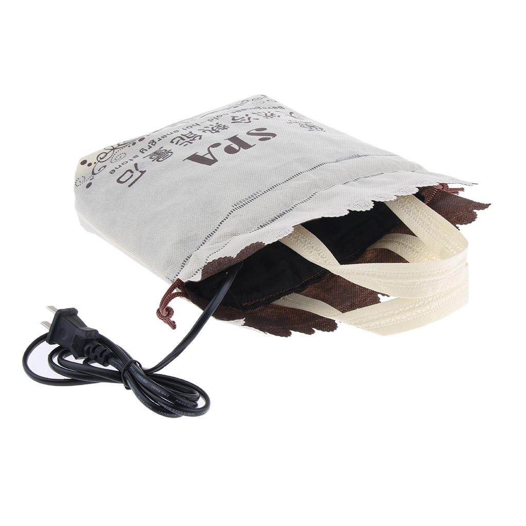 Hot Stone Heater SPA Massage Hot Stone Warmer Heat Bag for Body Relax USPlug