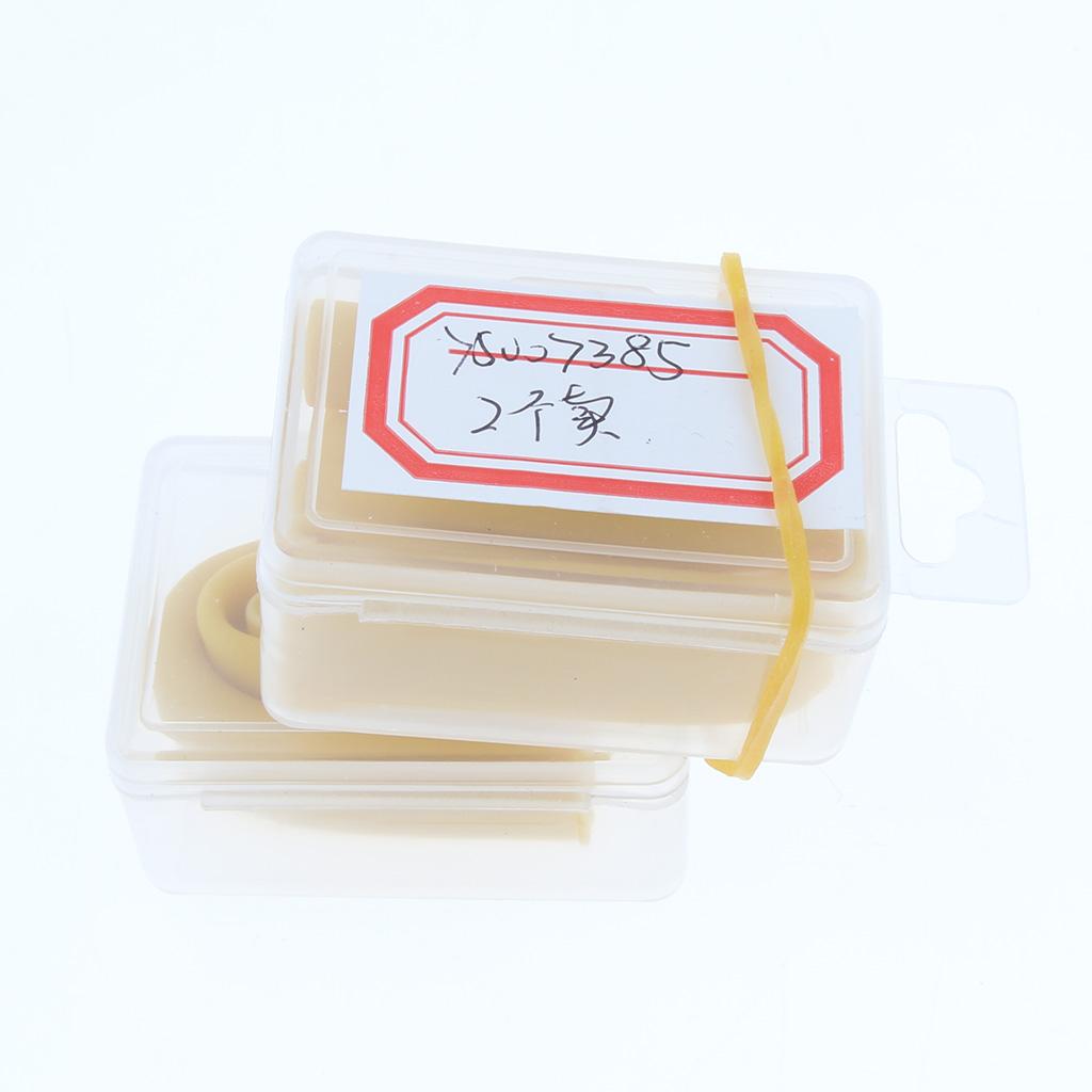2pcs Silicone Flexible Reusable Straight Bendy Drinking Straws Dark Yellow