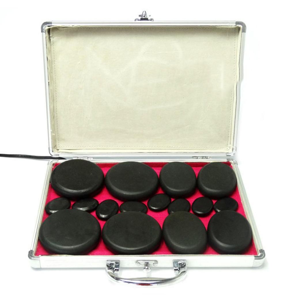 Hot Stone Massage Heater Warmer Box Case For 16 Pcs Spa Rock Stones US Plug