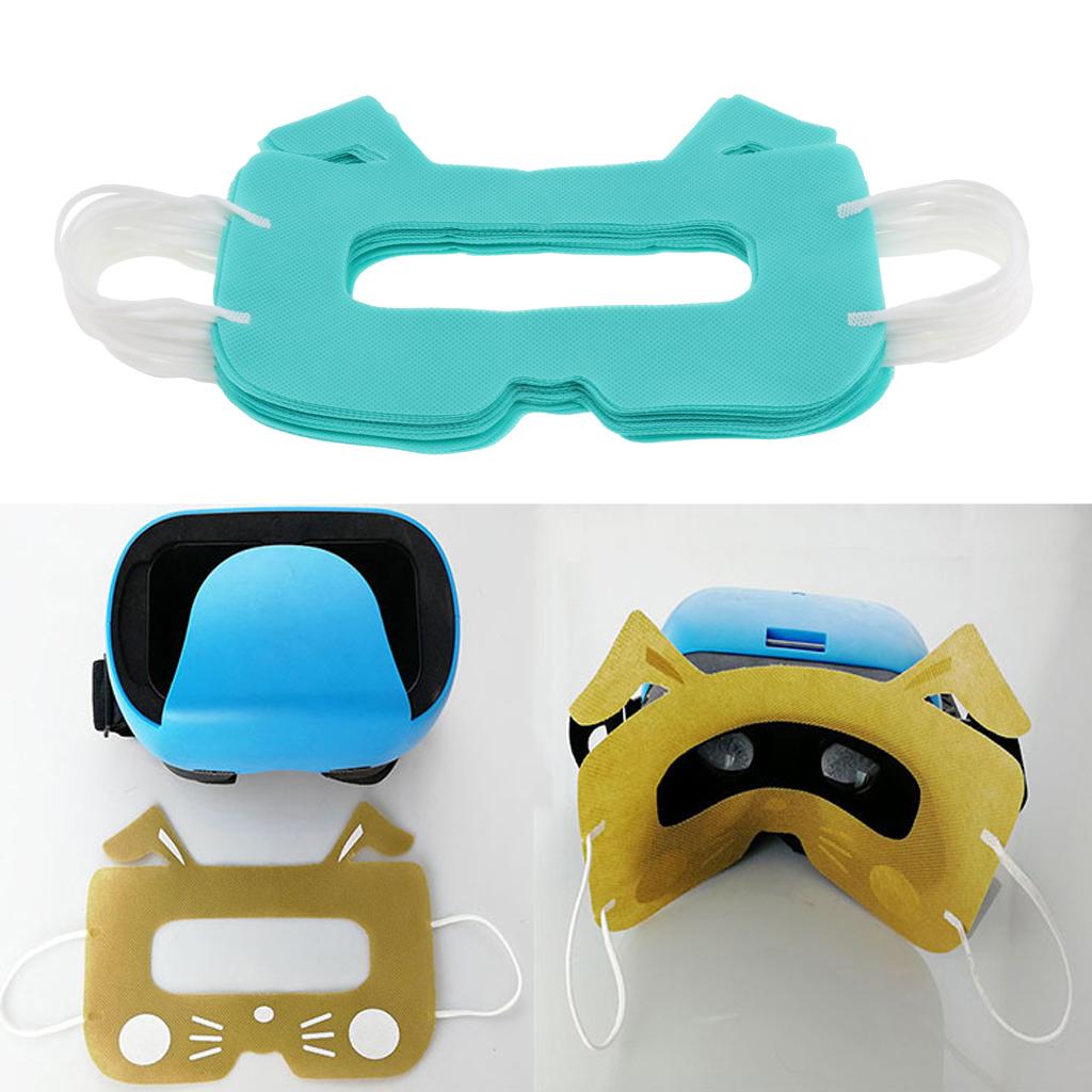 20pcs VR Disposable Eye Masks Cover for Virtual Reality Headset Green