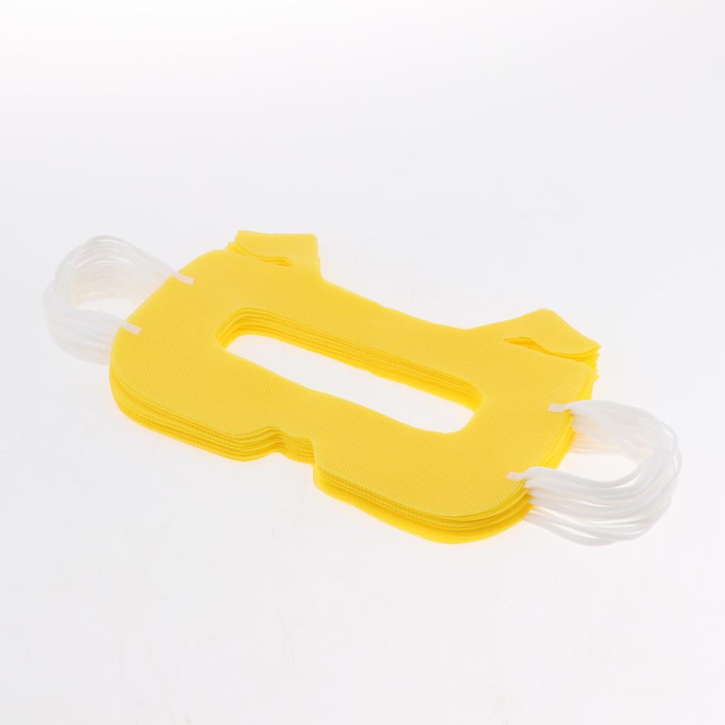 20pcs VR Disposable Eye Masks Cover for Virtual Reality Headset Yellow