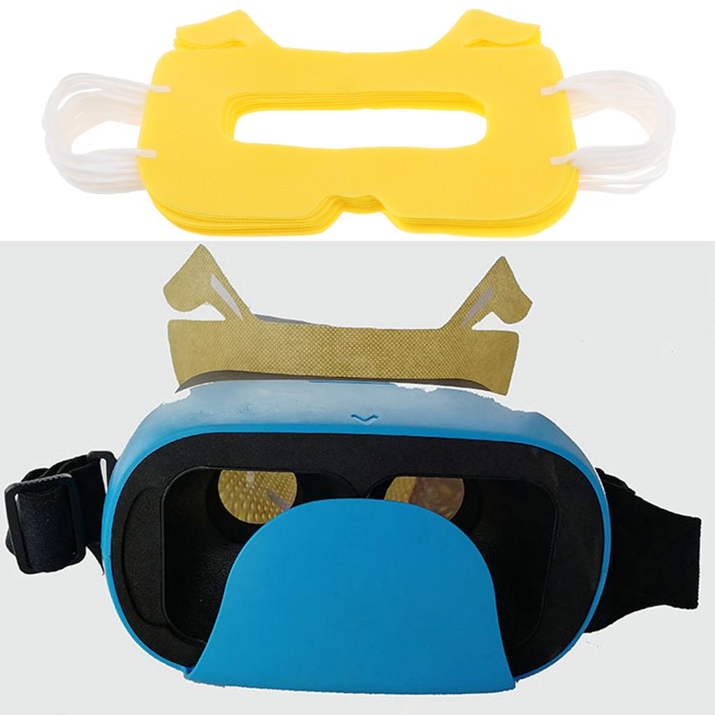 20pcs VR Disposable Eye Masks Cover for Virtual Reality Headset Yellow