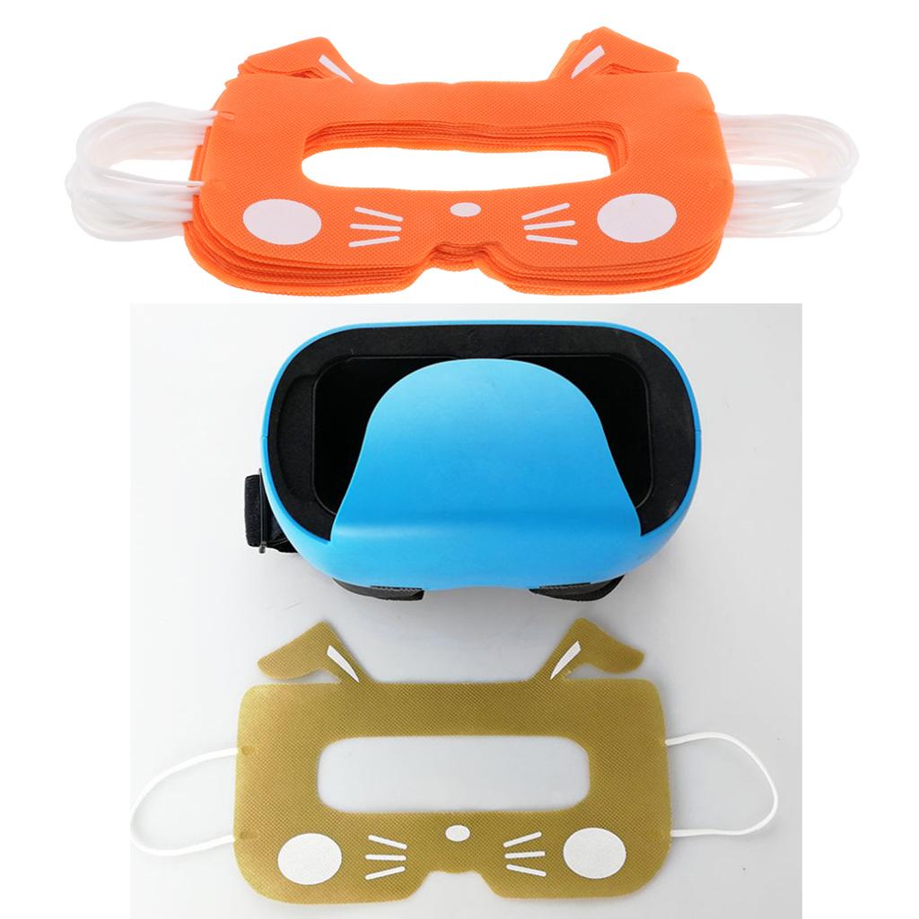 20pcs VR Disposable Eye Masks Covers for Virtual Reality Headset Orange