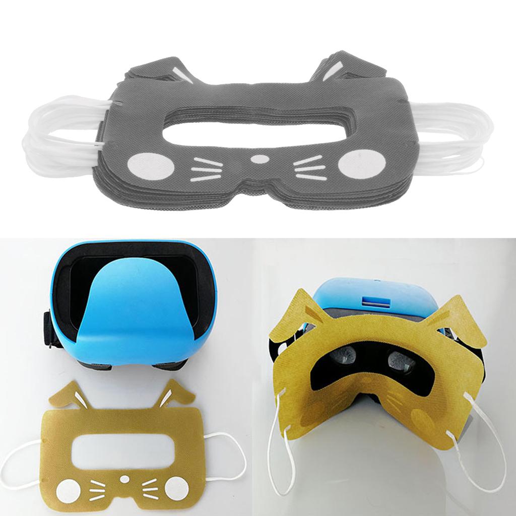 20pcs VR Disposable Eye Masks Covers for Virtual Reality Headset Gray
