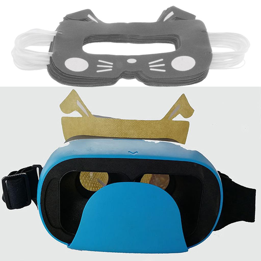 20pcs VR Disposable Eye Masks Covers for Virtual Reality Headset Gray