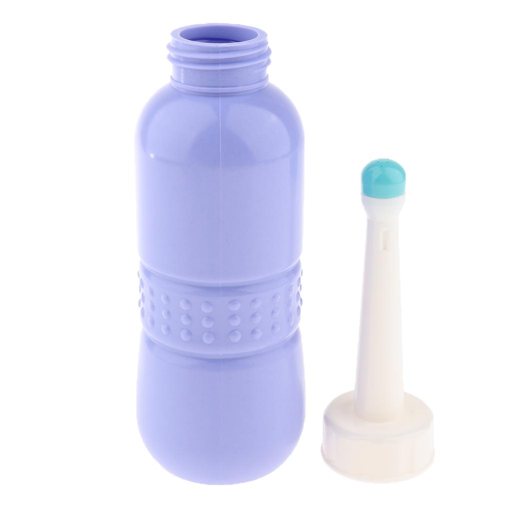 Durable Portable Bidet Travel Nozzle Bidet Bottle Straight 480ml Blue