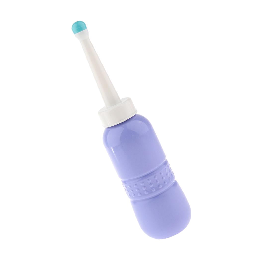 Durable Portable Bidet Travel Nozzle Bidet Bottle Straight 480ml Blue