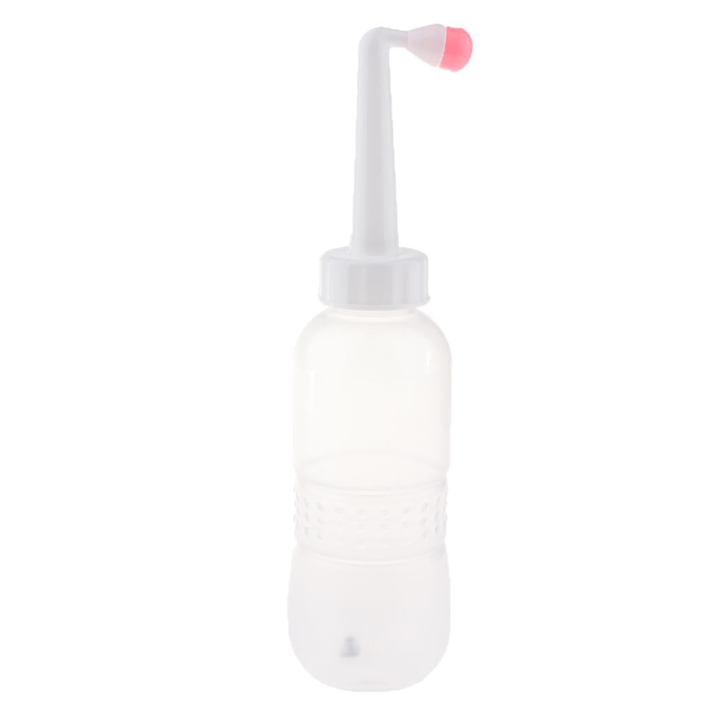 Plastic Handheld Portable Bidet Travel Nozzle Bidet Bottle Clear Pink 480ml
