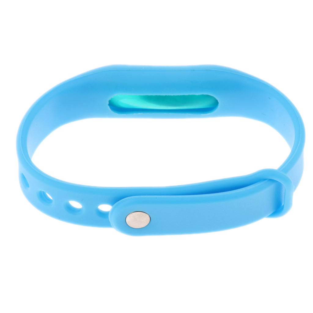 Anti   Bug Insects Repellent Wrist Band Protection Bracelet Blue