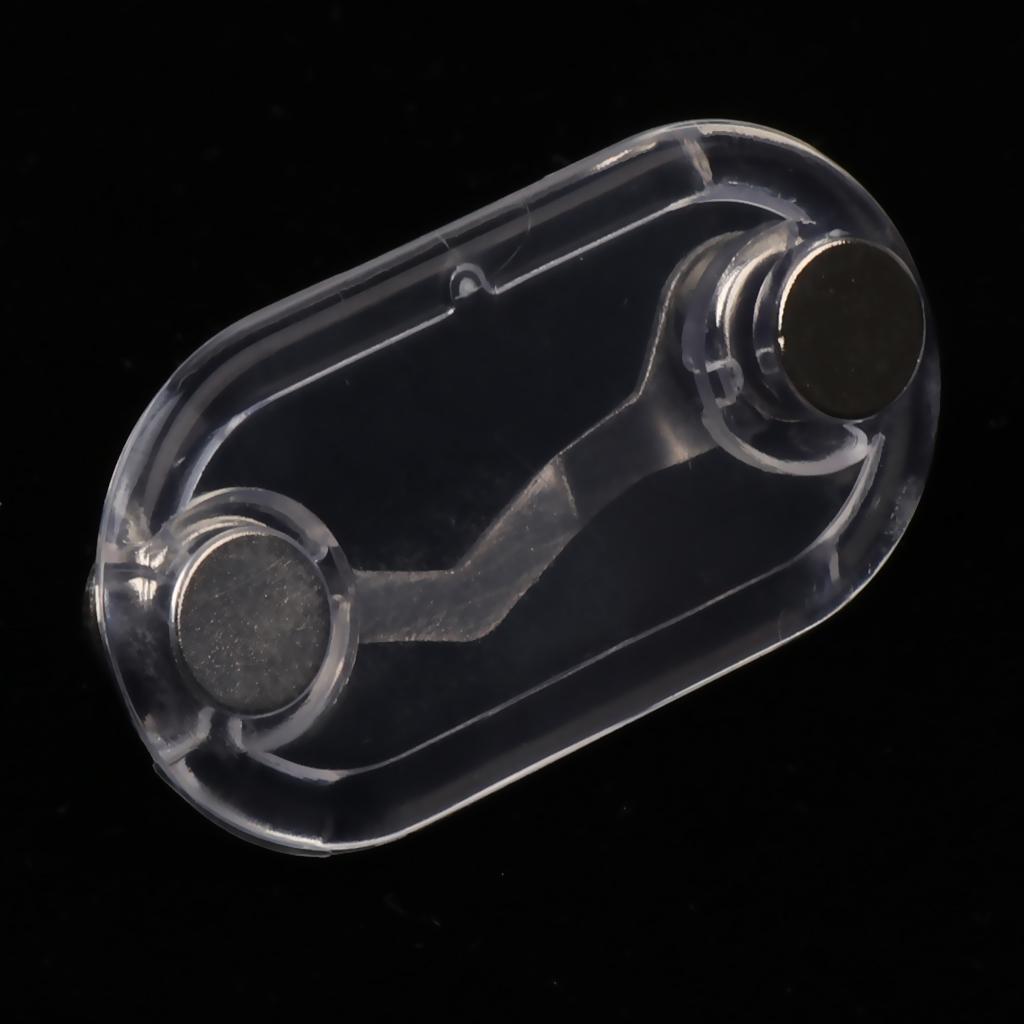 Stainless Steel Eyeglass Holder ID Badge Hanging Clip Holder Light Blue