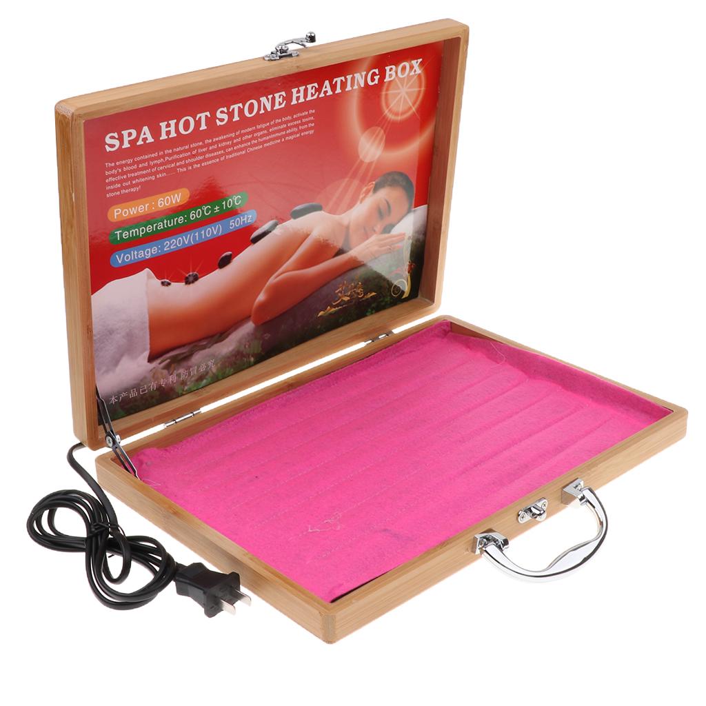 Electric Spa Hot Stones Massager Heater Kit for Energy Massage Stone US Plug
