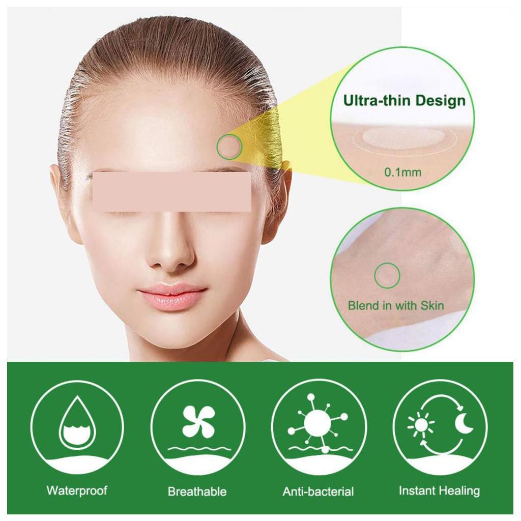24pcs Acne Stickers Acne Patch Transparent Invisible Remover