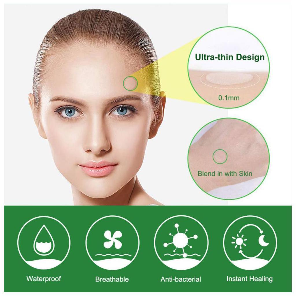 24pcs Acne Stickers Acne Patch Transparent Invisible Remover