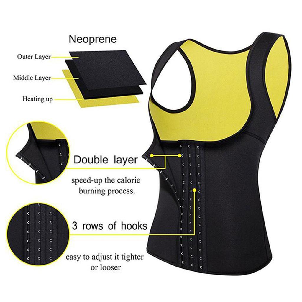 Neoprene Body Shaper Belly Waist Tummy Trimmer Fat Sweat Burnning Women M