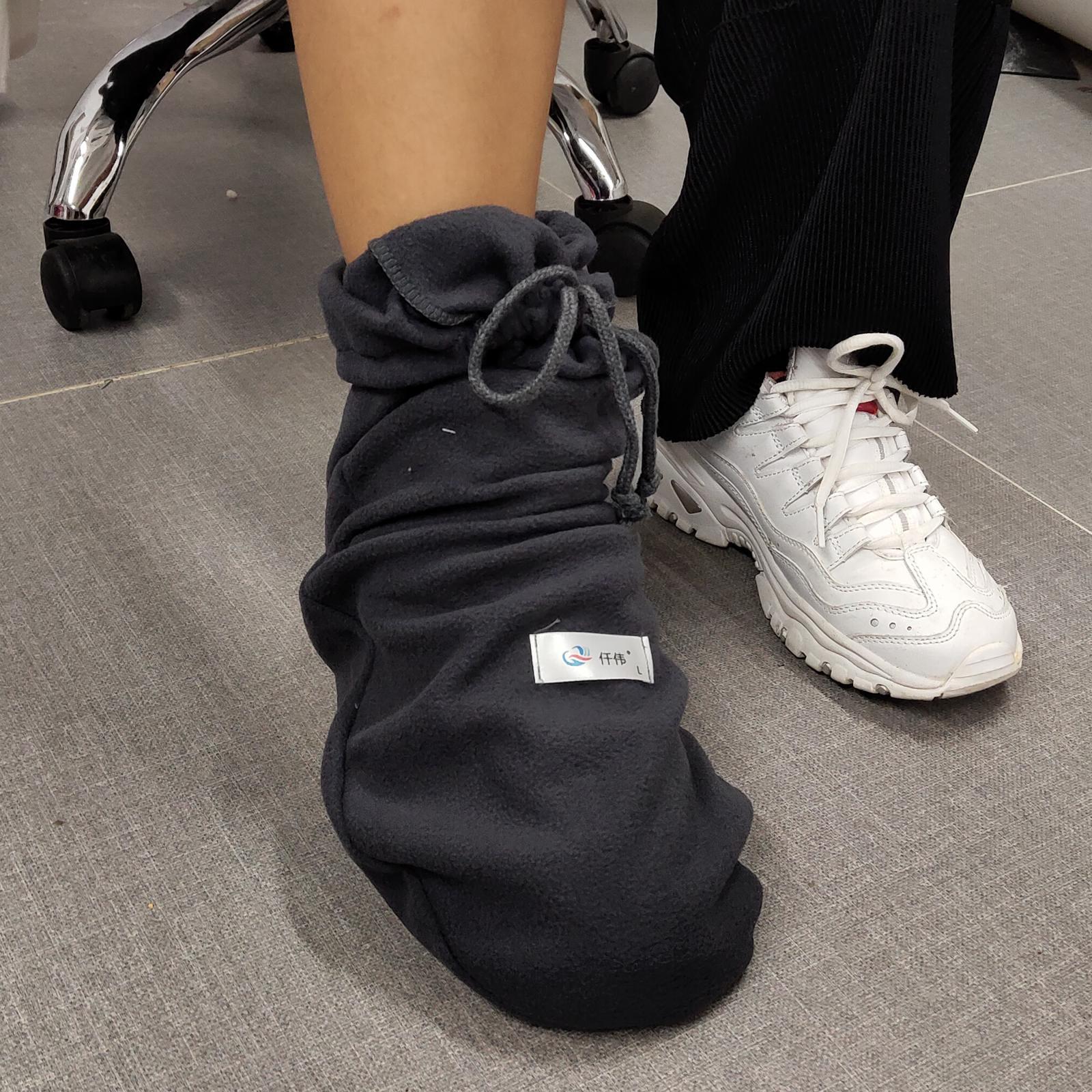 Cotton Winter Walking Brace Cover  gray Normal thickness