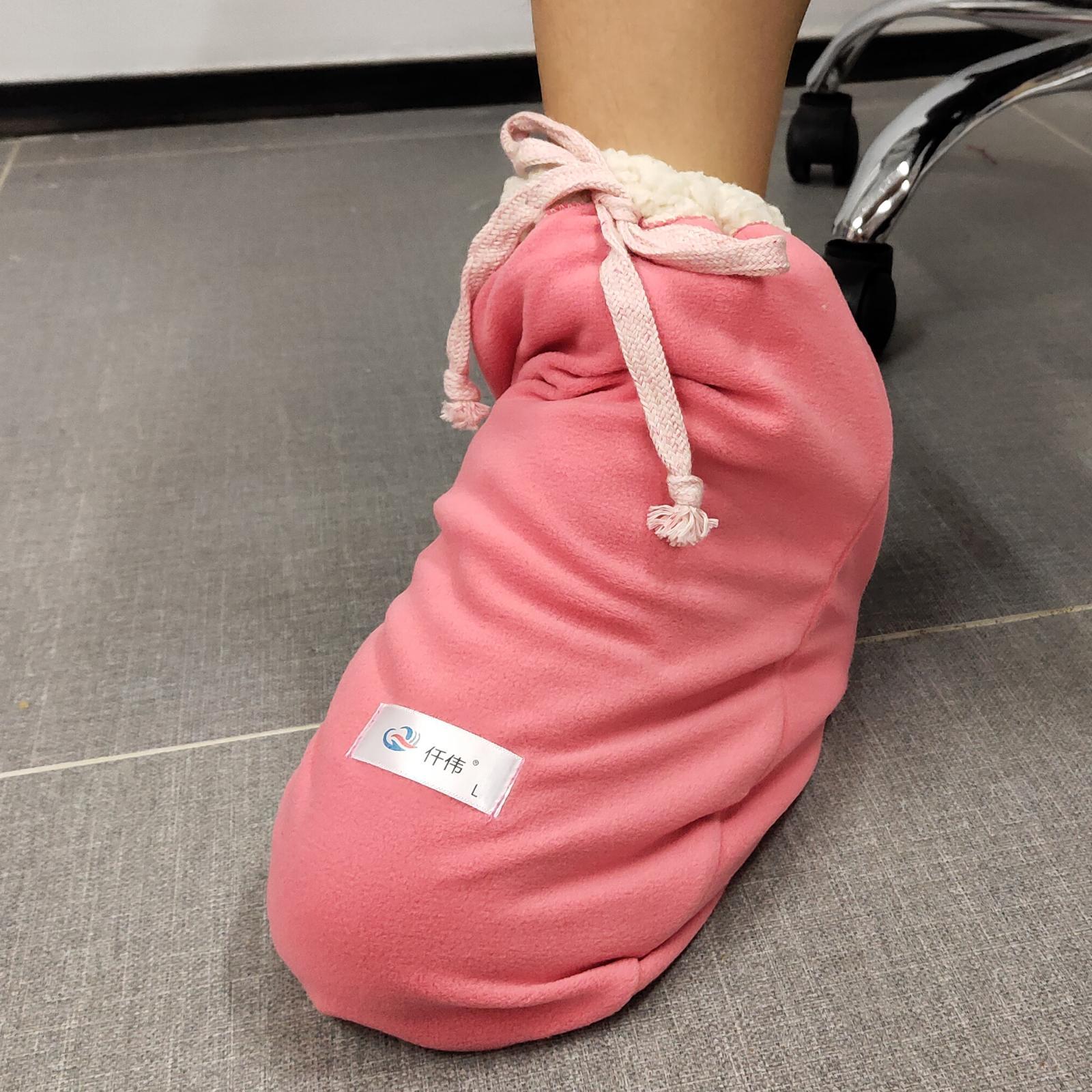 Cotton Winter Walking Brace Cover  pink Double thickness