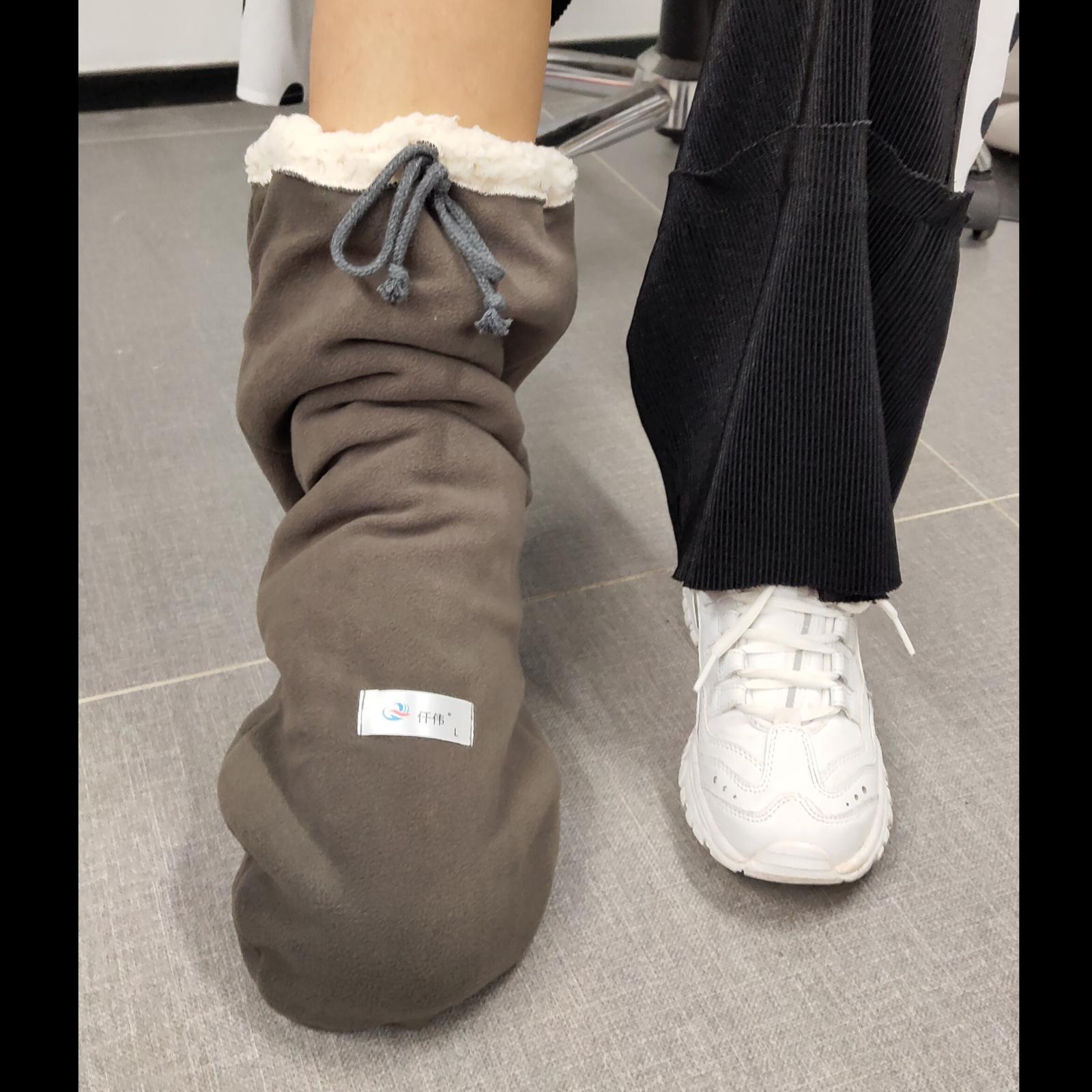 Cotton Winter Walking Brace Cover  black Double thickness