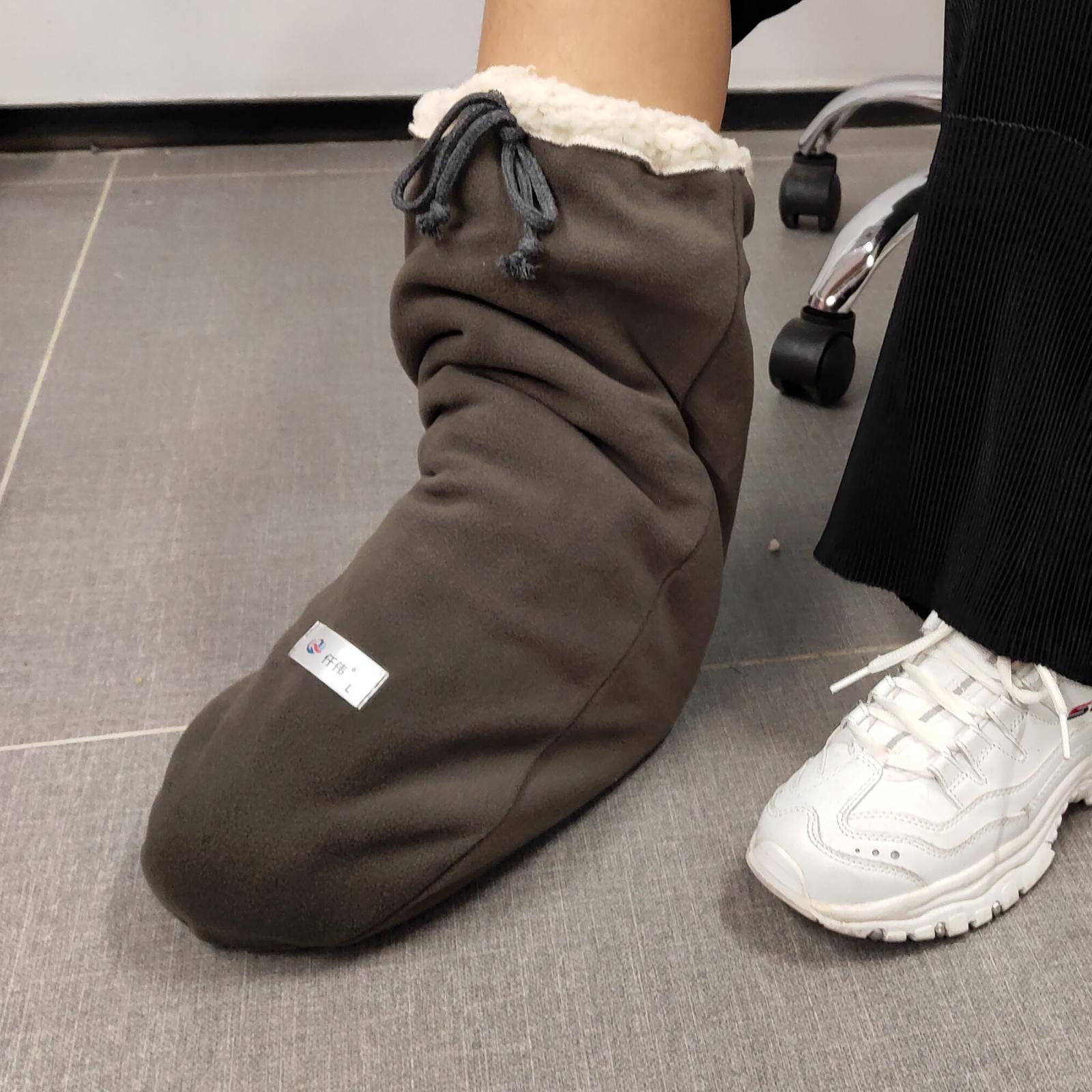Cotton Winter Walking Brace Cover  black Double thickness