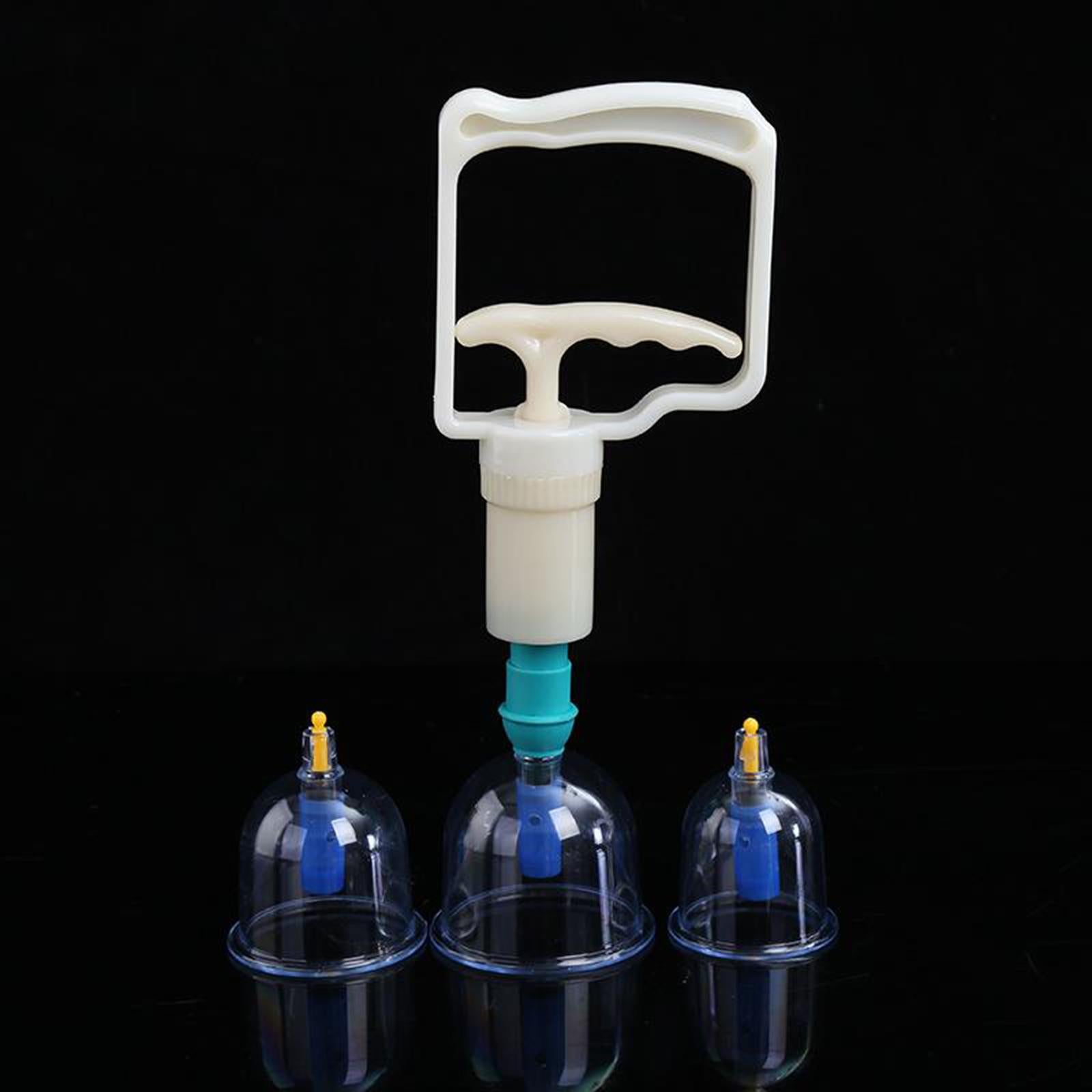 24 Cups Chinese Vacuum Cupping Body Massage Therapy Health Healthy Cup Set .