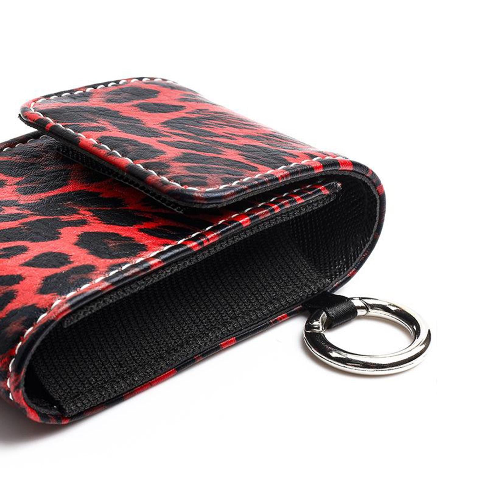 Anti-Shock Fingertip Oximeter Storage Bag Protective Case Pouch Black+Red