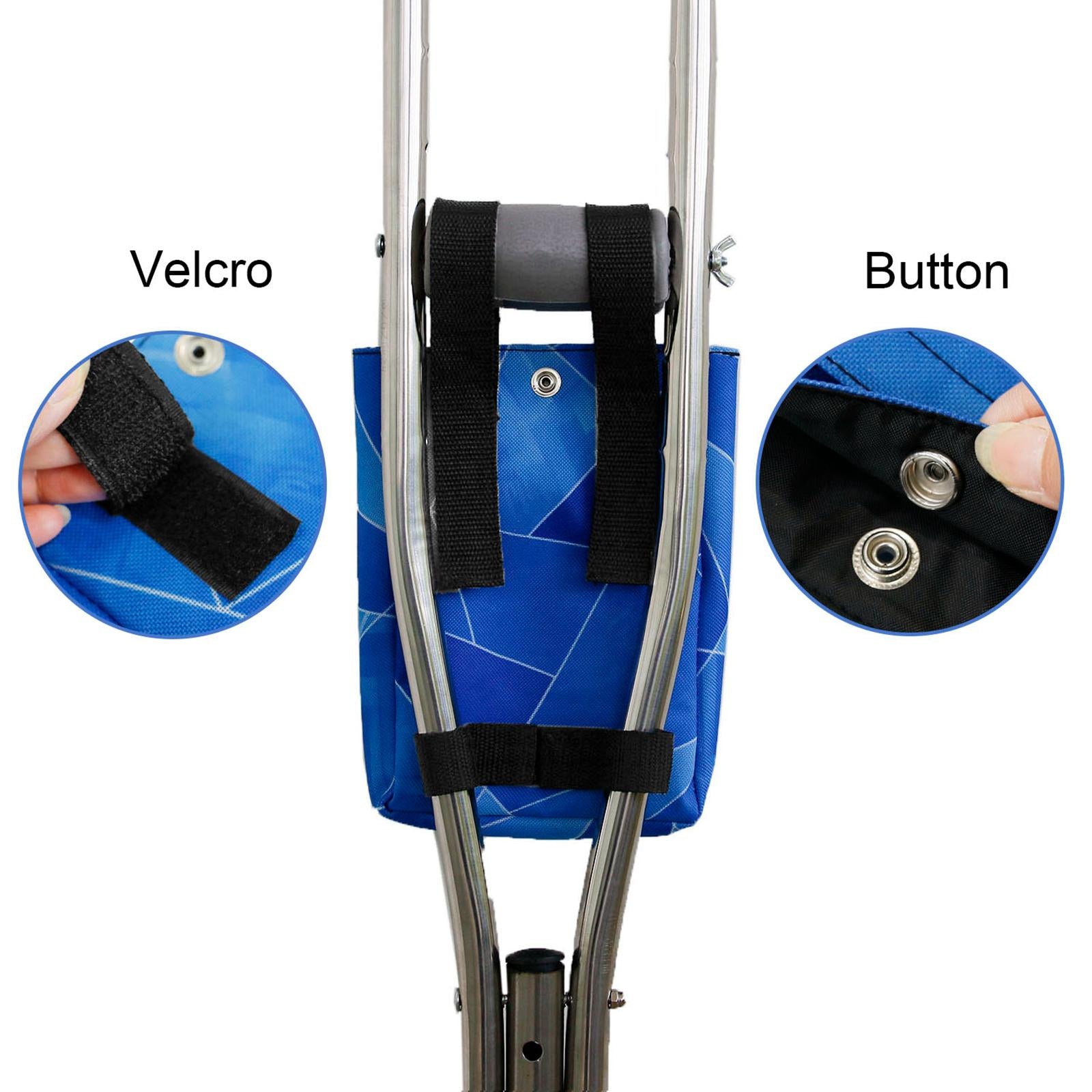 Crutch Bag Lightweight Accessories Pouch Storage with Front Pocket Universal