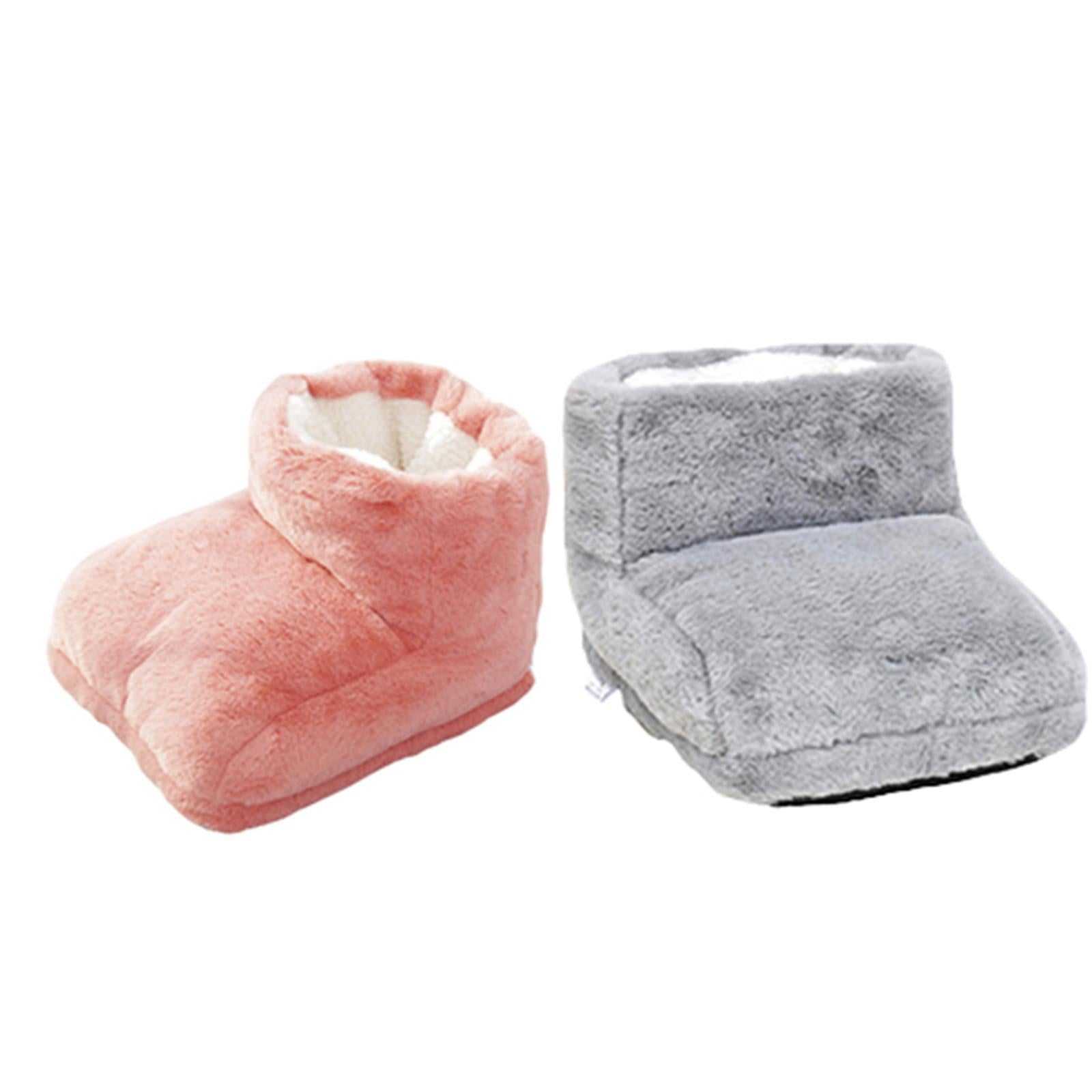 USB Electric Foot Warmer Feet Heating Boot Heater Shoes Heating Pad Gray