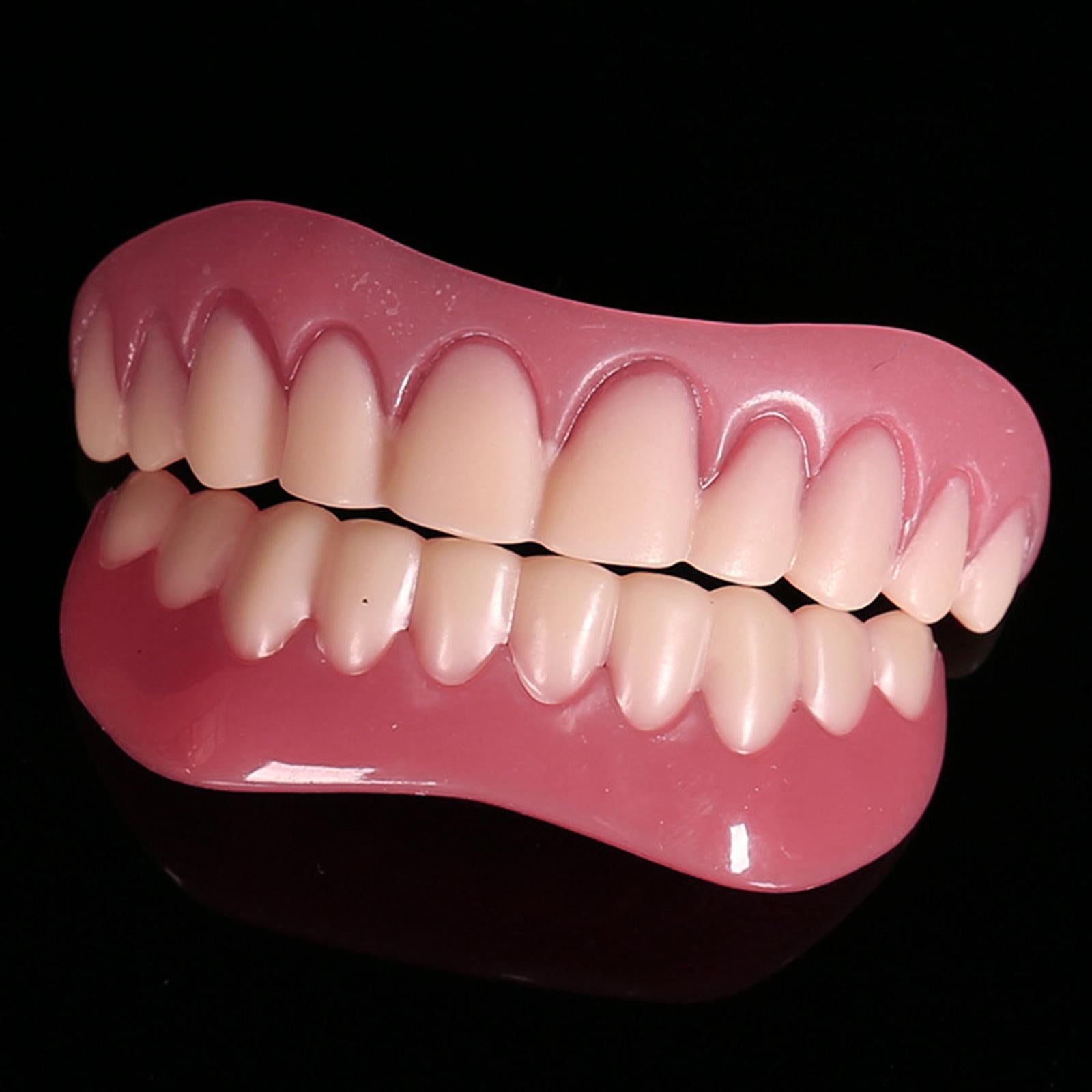 Upper Lower Veneers False Teeth Denture Bright White Shade for upper jaw