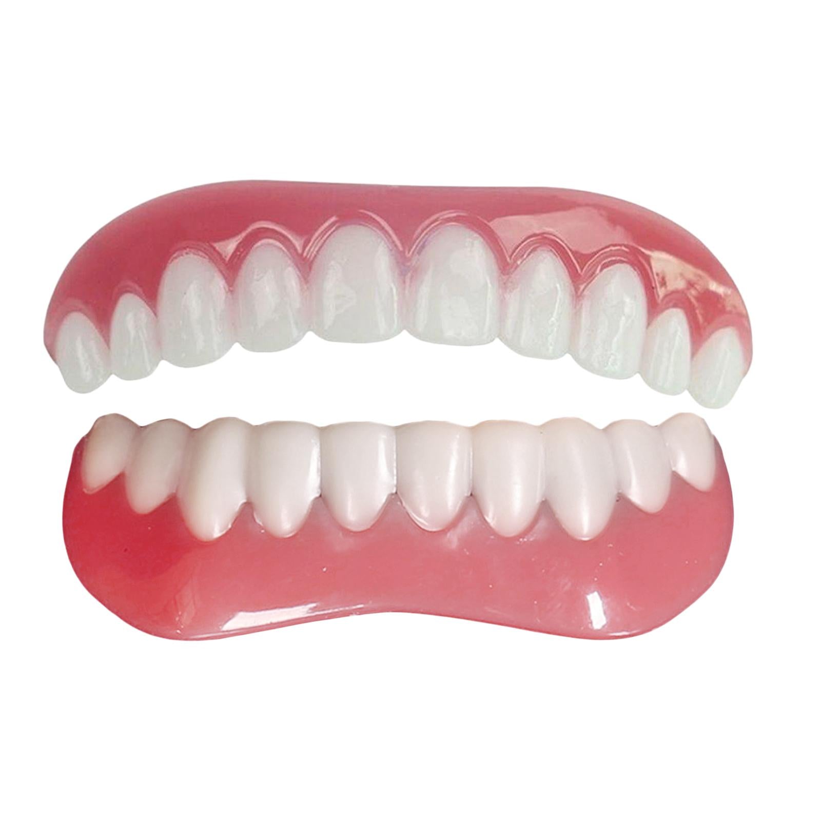 Upper Lower Veneers False Teeth Denture Bright White Shade for upper jaw