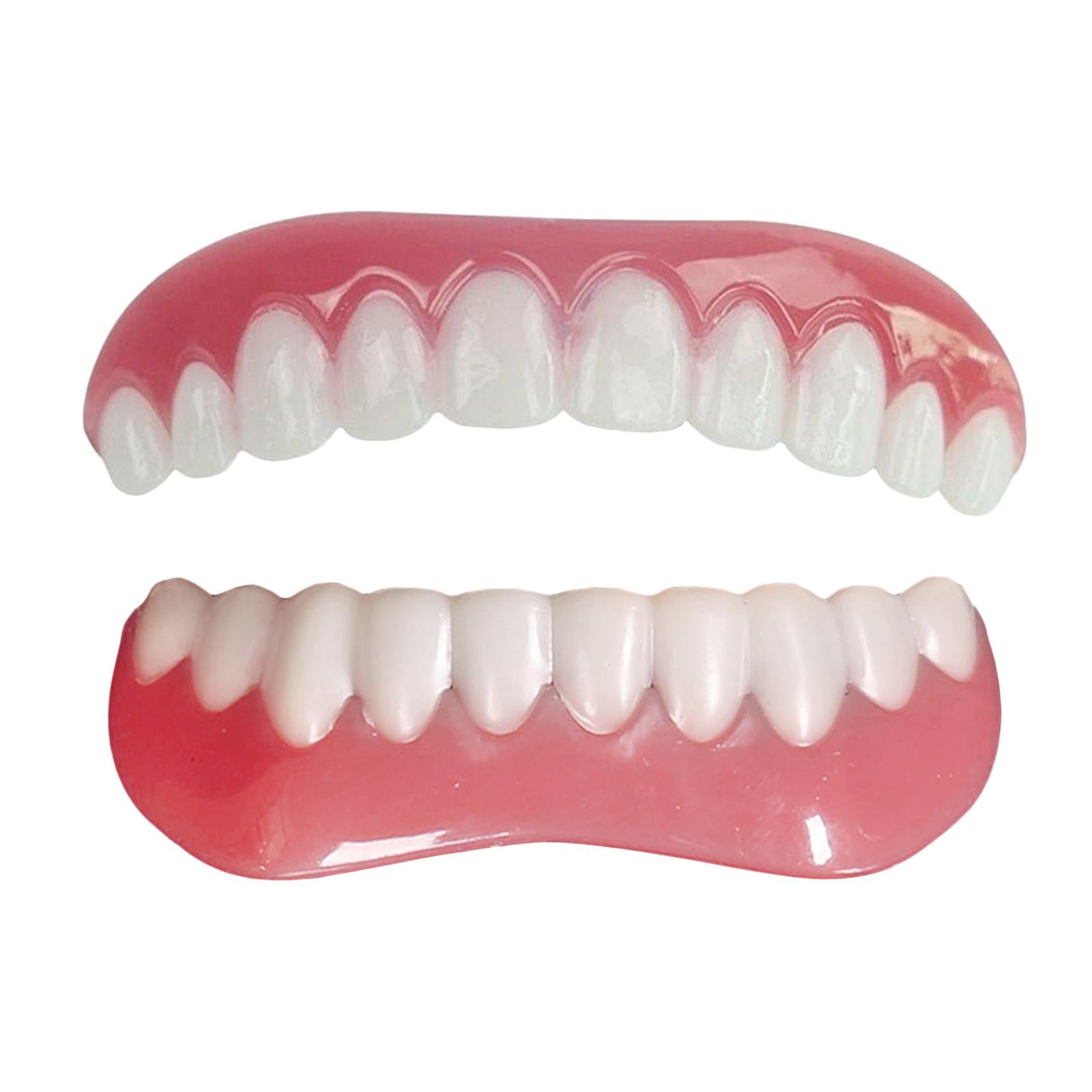 Upper Lower Veneers False Teeth Denture Bright White Shade for upper jaw