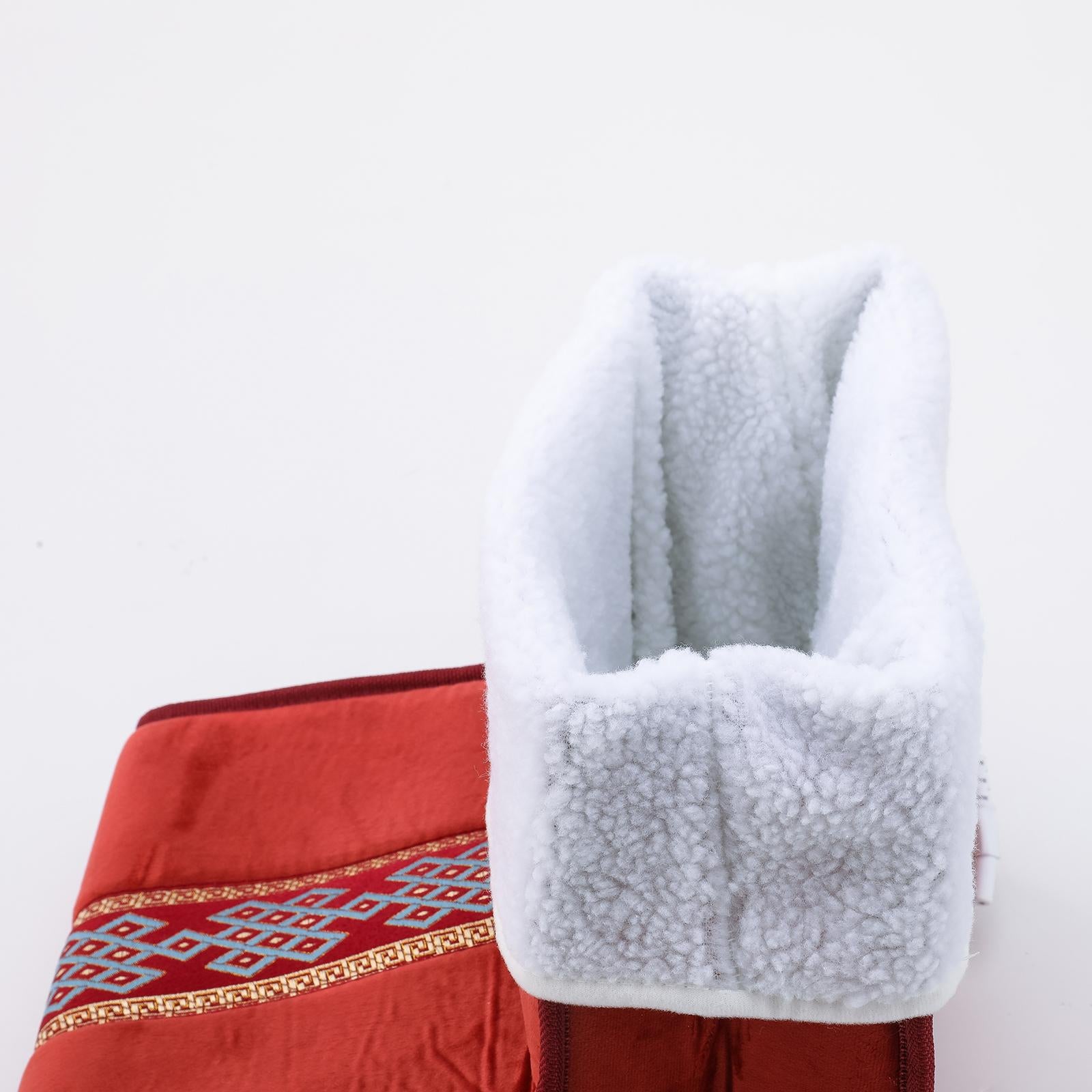 Cosy Electric Foot Warmer Washable 5-Modes Cushion Removable Lining Red
