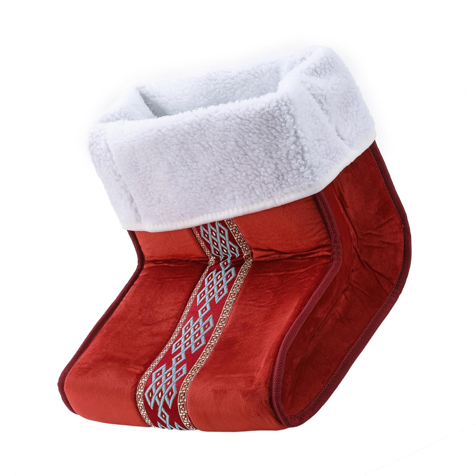 Cosy Electric Foot Warmer Washable 5-Modes Cushion Removable Lining Red