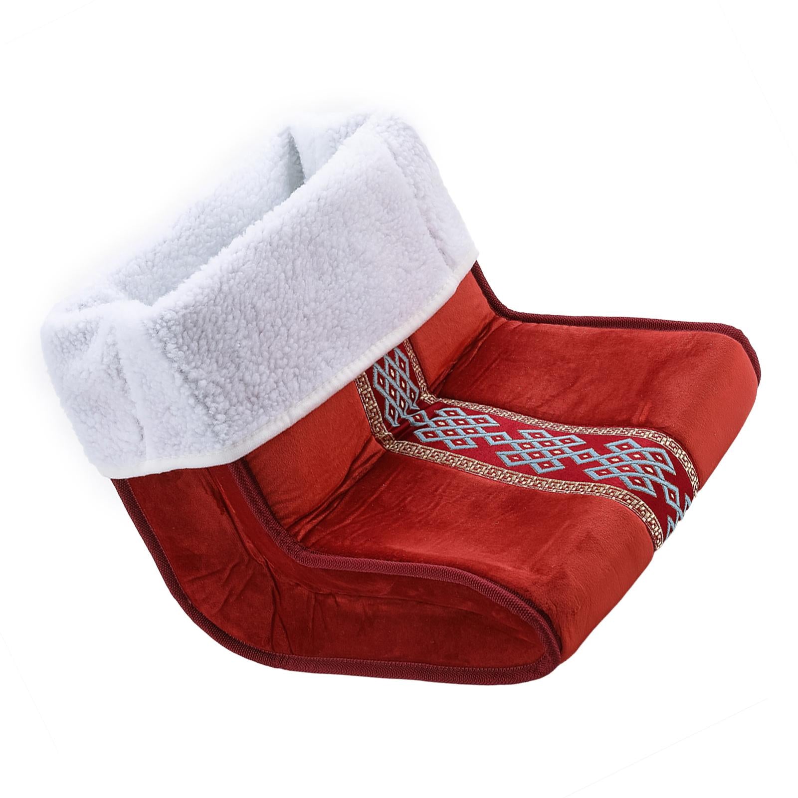 Cosy Electric Foot Warmer Washable 5-Modes Cushion Removable Lining Red