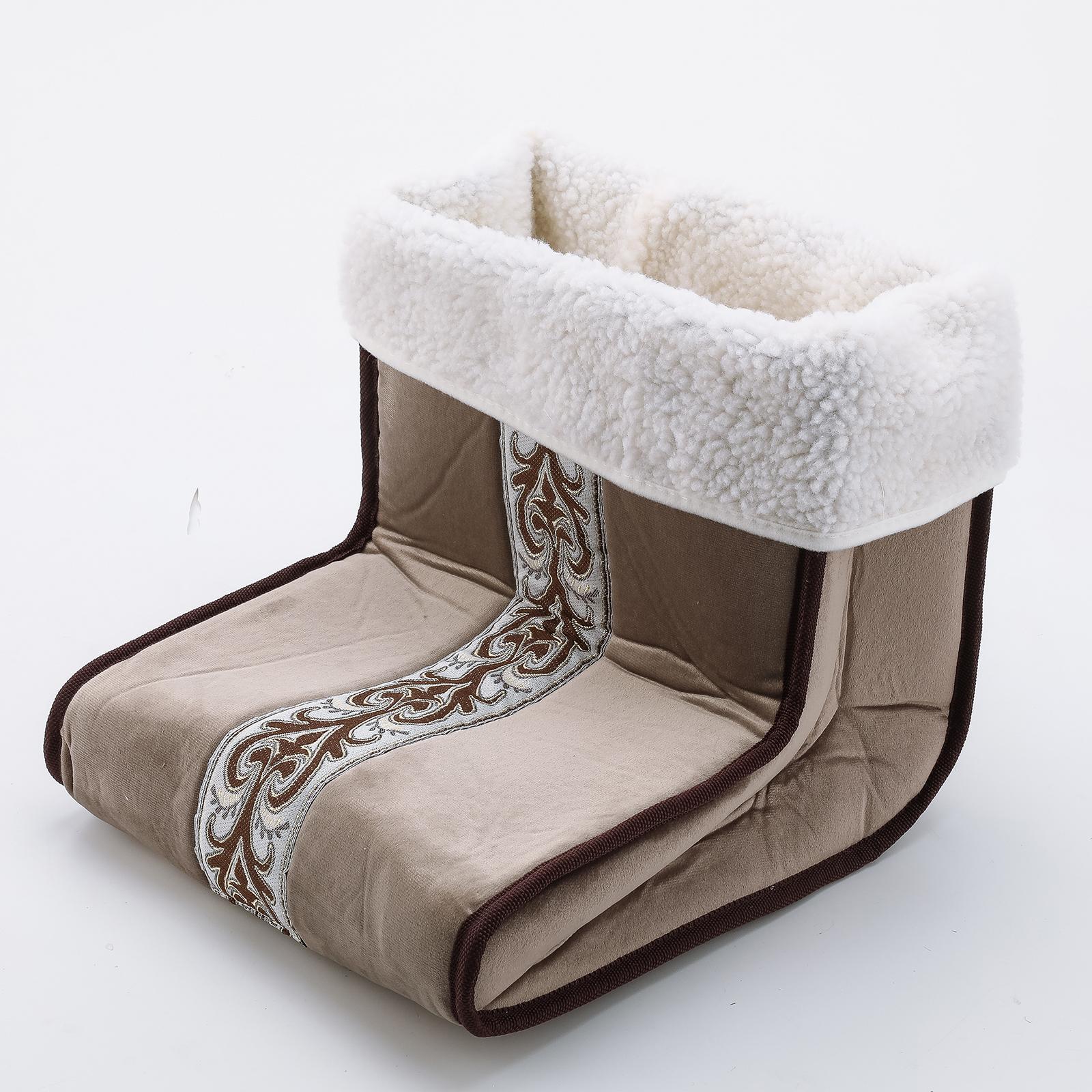 Cosy Electric Foot Warmer Washable 5-Modes Cushion Removable Lining Brown