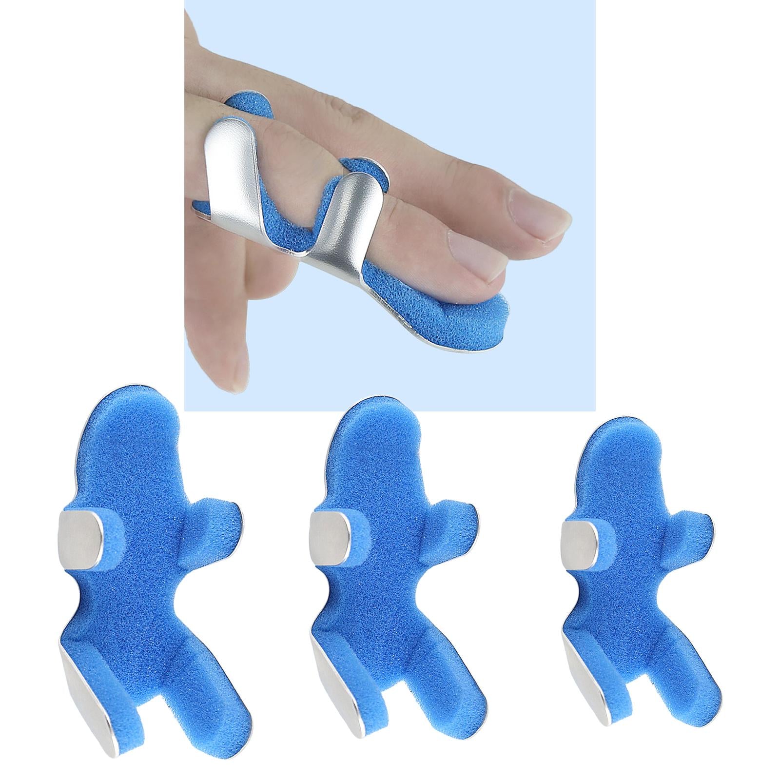 Adjustable Finger Splint Trigger Fixing Brace Support Strap Protector Blue S
