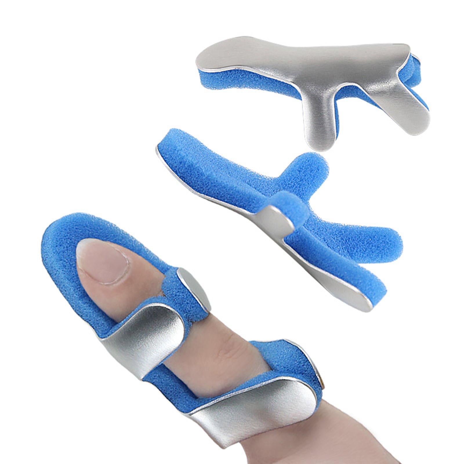 Adjustable Finger Splint Trigger Fixing Brace Support Strap Protector Blue L