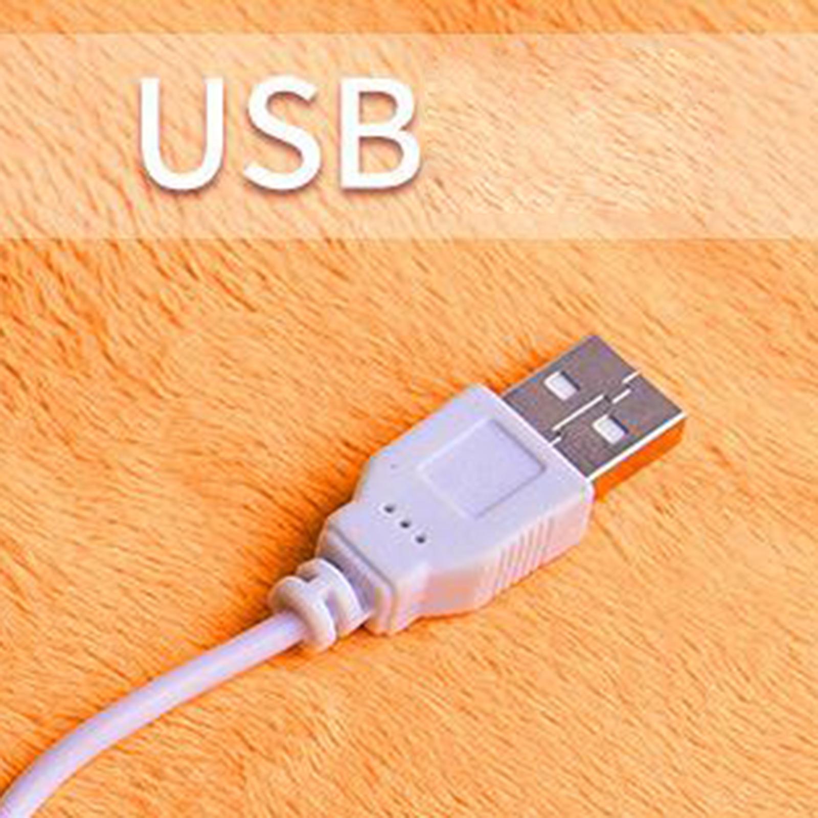USB Heated Foot Warmer Winter Warm Electric Slipper Feet Warmer Orange