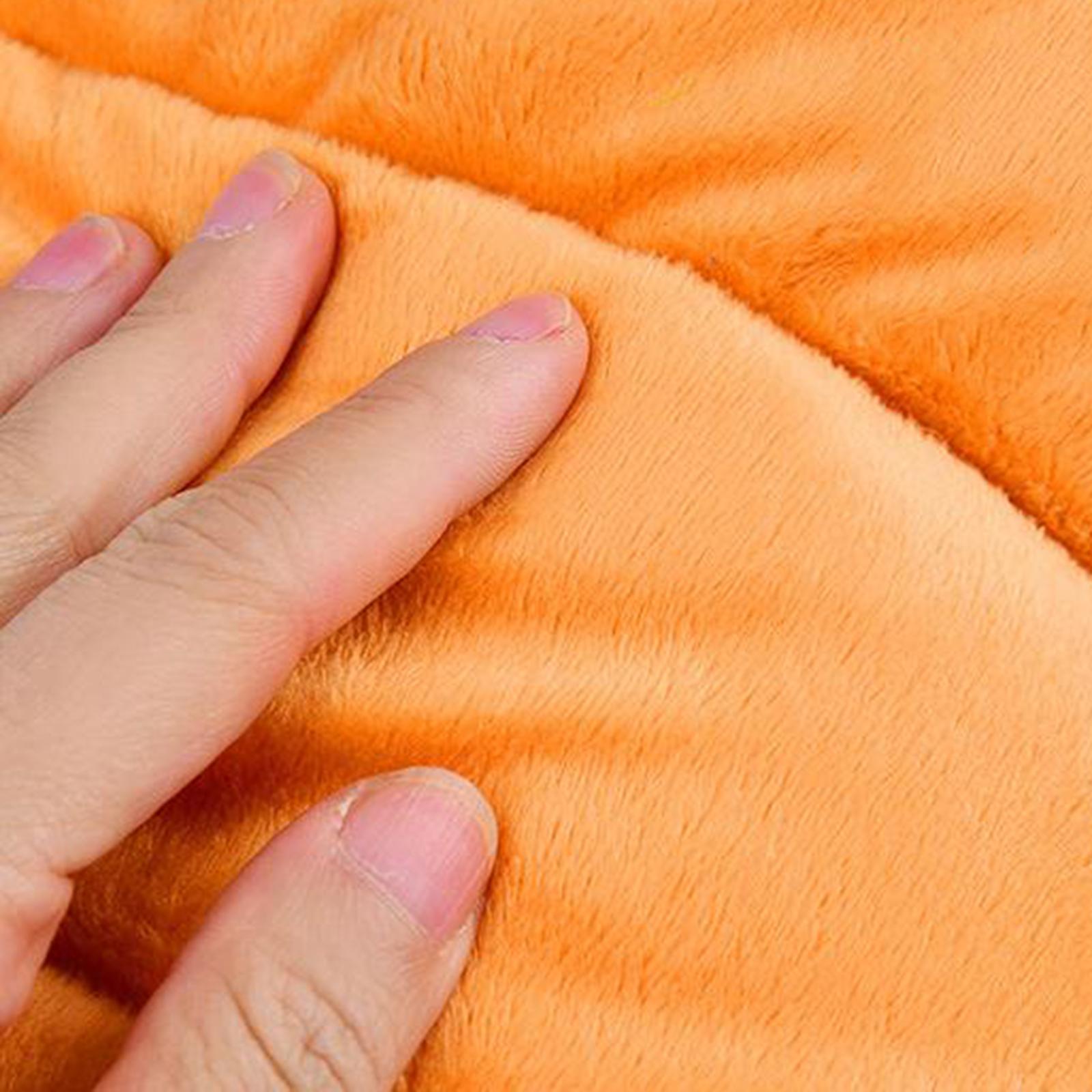 USB Heated Foot Warmer Winter Warm Electric Slipper Feet Warmer Orange
