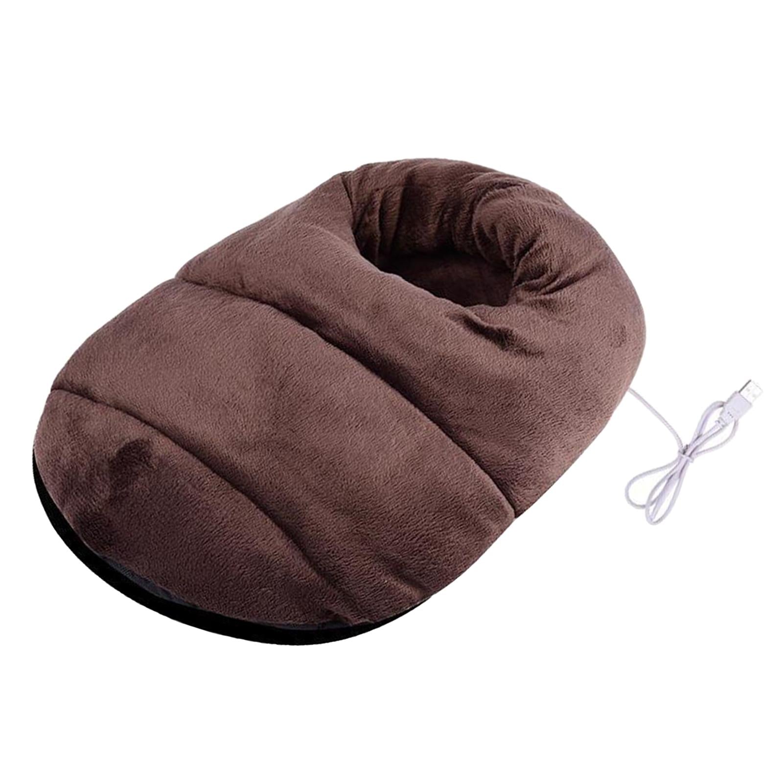 USB Heated Foot Warmer Winter Warm Electric Slipper Feet Warmer Coffee