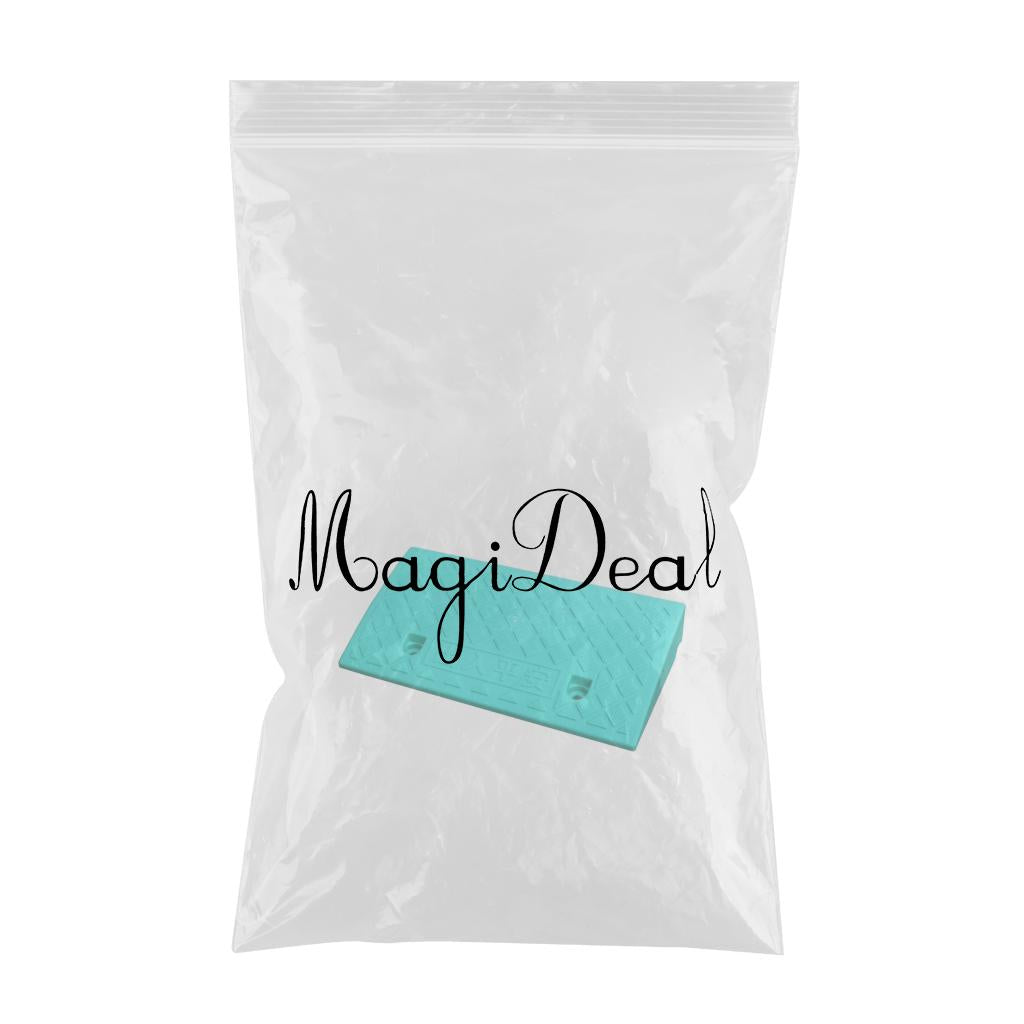 Portable Curb Ramp Wheelchair Threshold Ramp Kerb Ramp Non-slip 7cm Green