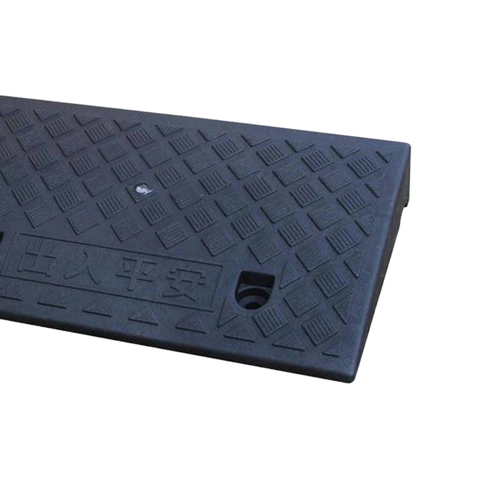 Portable Curb Ramp Wheelchair Threshold Ramp Kerb Ramp Non-slip 7cm Black
