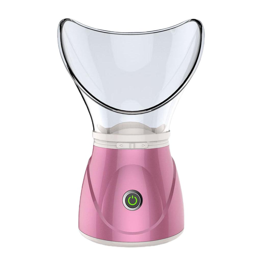 Facial Steamer Nano Cleaner for Facial Sauna Spa BPA Free Pores EU pink
