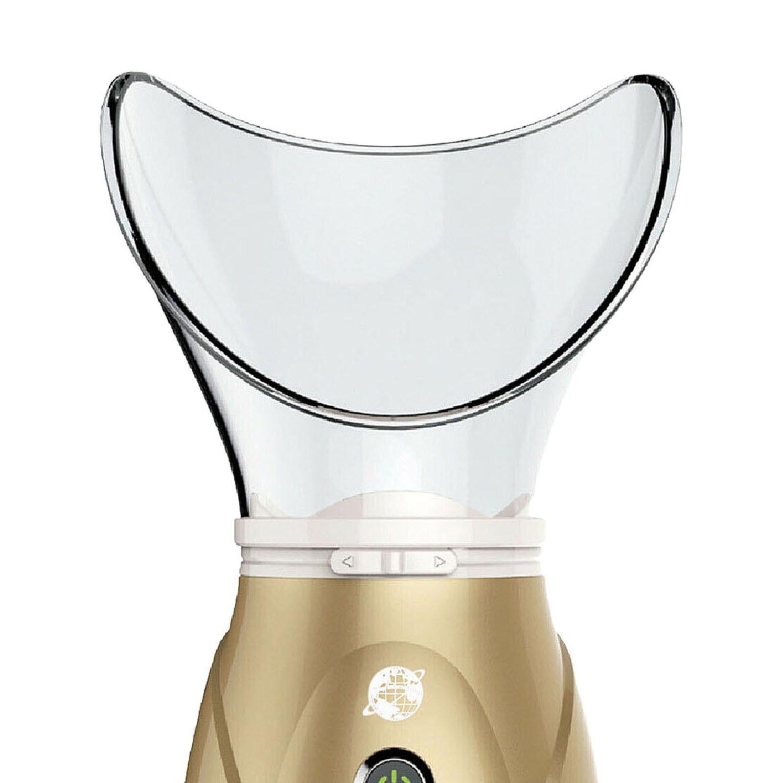 Facial Steamer Nano Cleaner for Facial Sauna Spa BPA Free Pores EU golden
