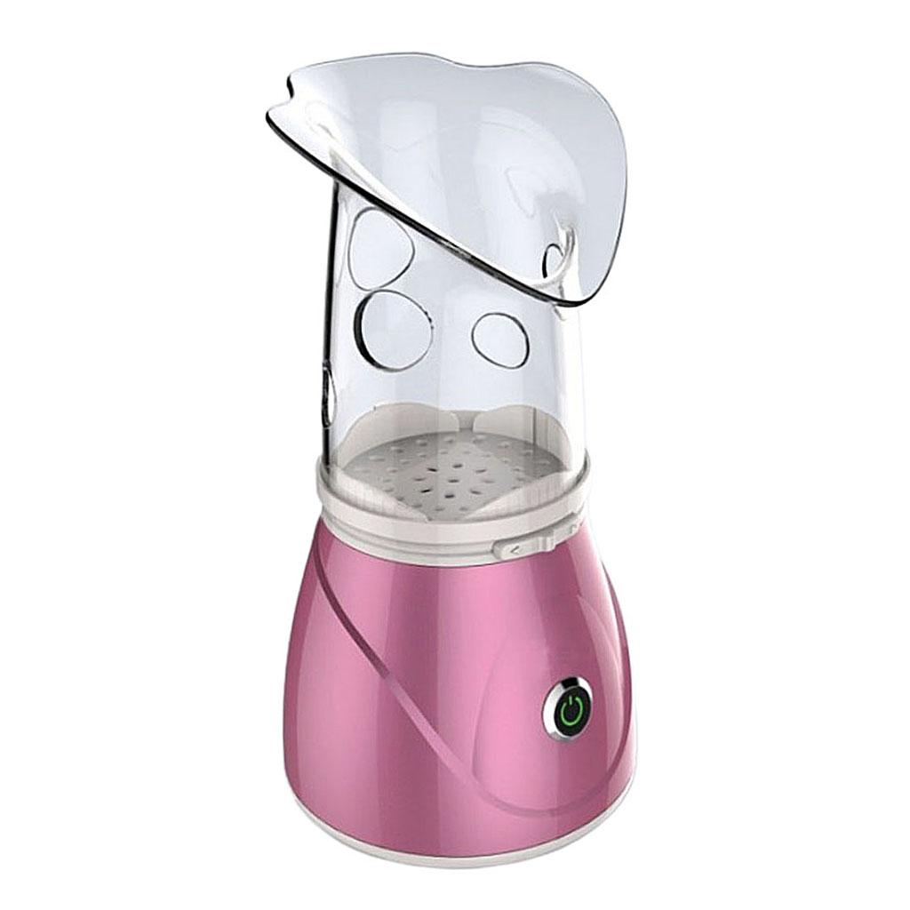Facial Steamer Nano Cleaner for Facial Sauna Spa Face Humidifier UK pink