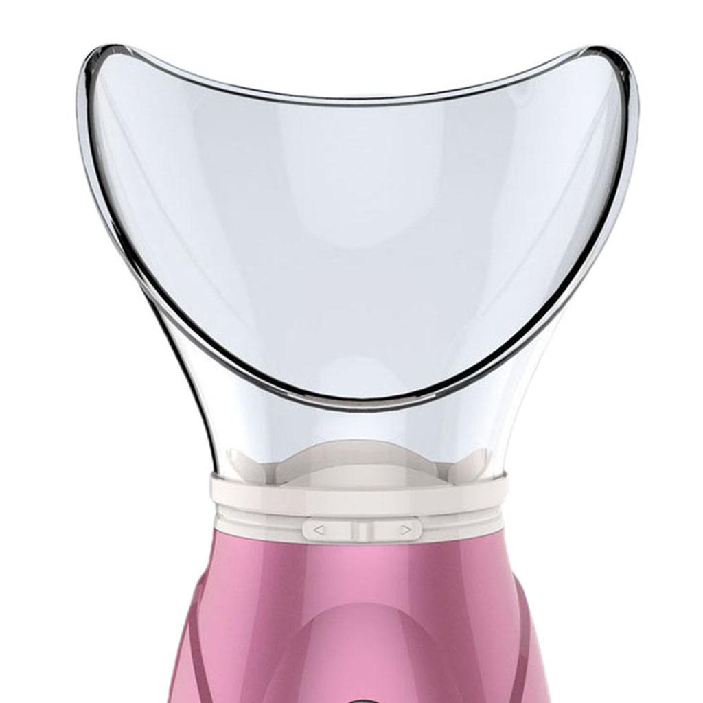 Facial Steamer Nano Cleaner for Facial Sauna Spa Face Humidifier UK pink
